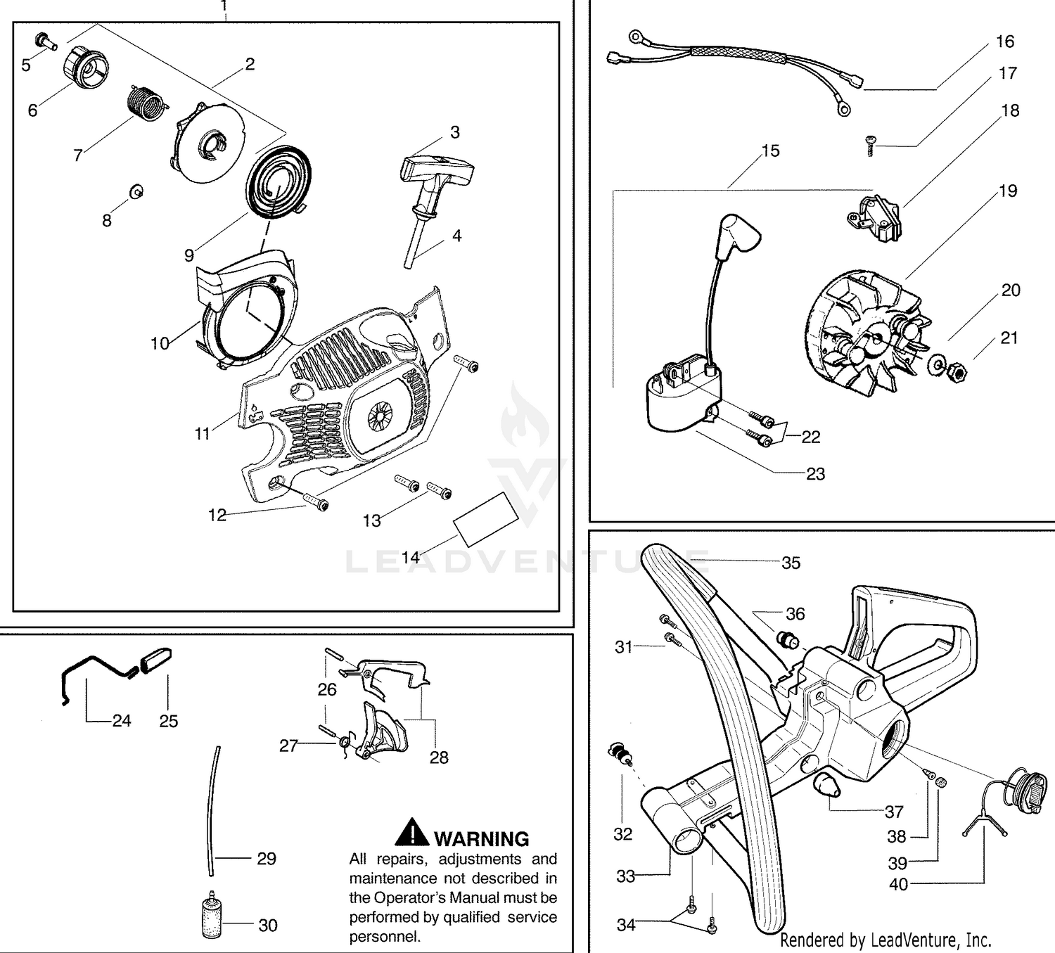 Starter and Ignition and Fuel Tank