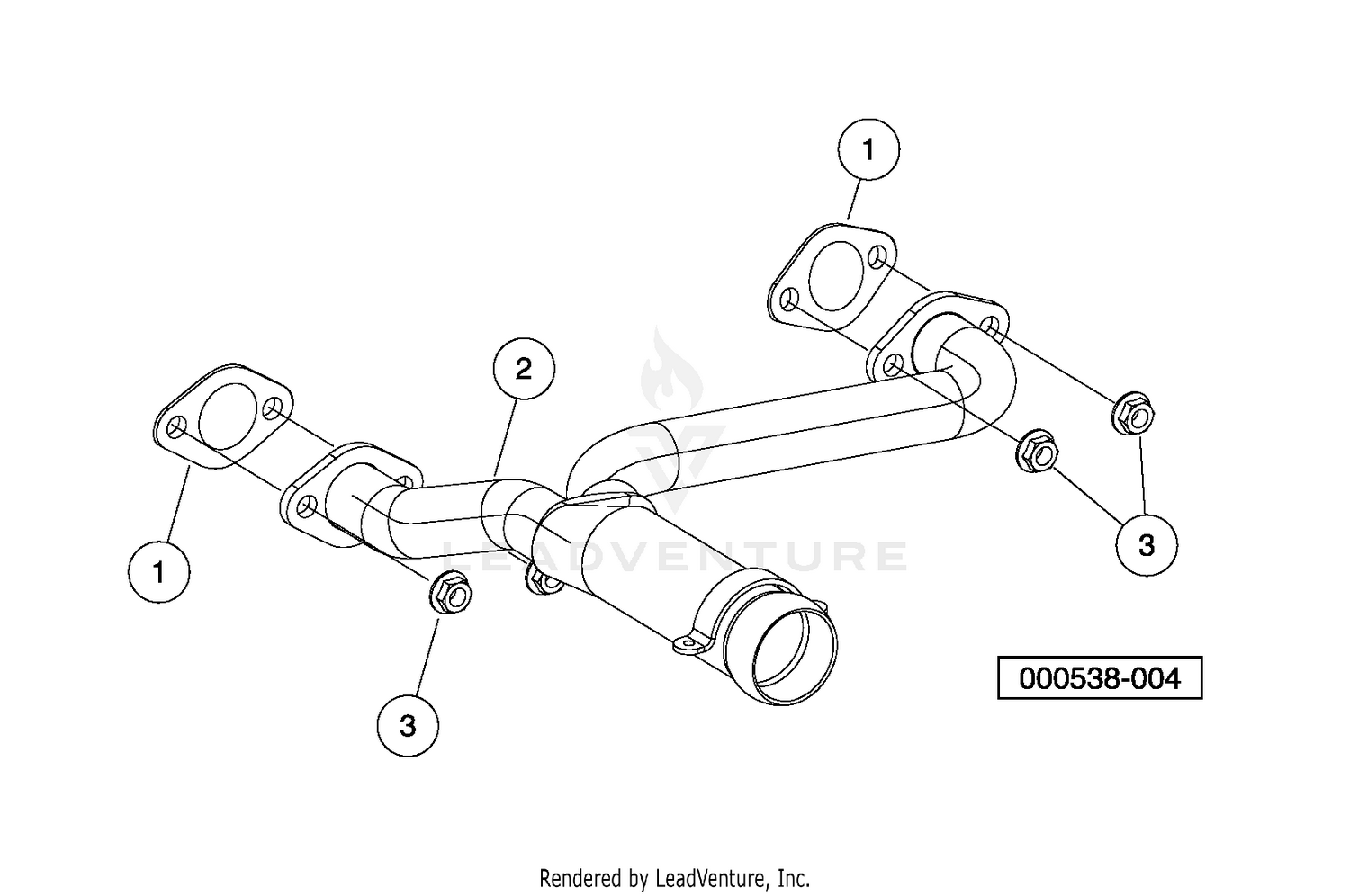Exhaust Header - Kawasaki Gas