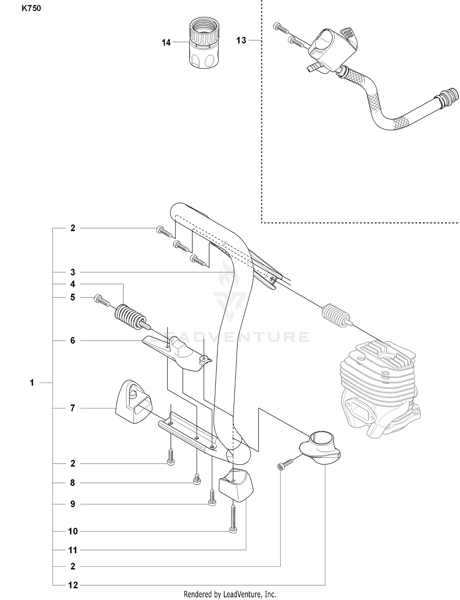 Front Handle and Hose