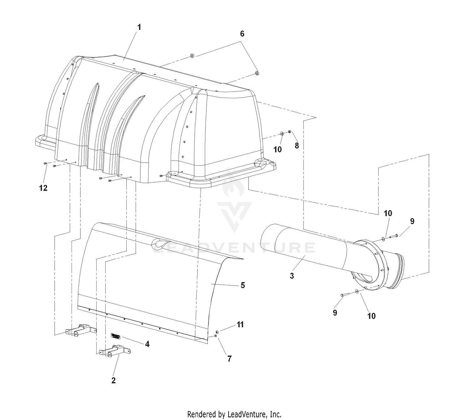 Accessories DFS - 539 113706 Hood Assembly