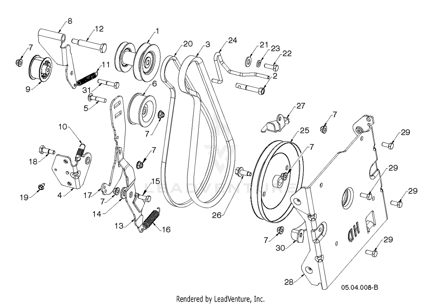 "CHASSIS, ENGINE & PULLEYS"