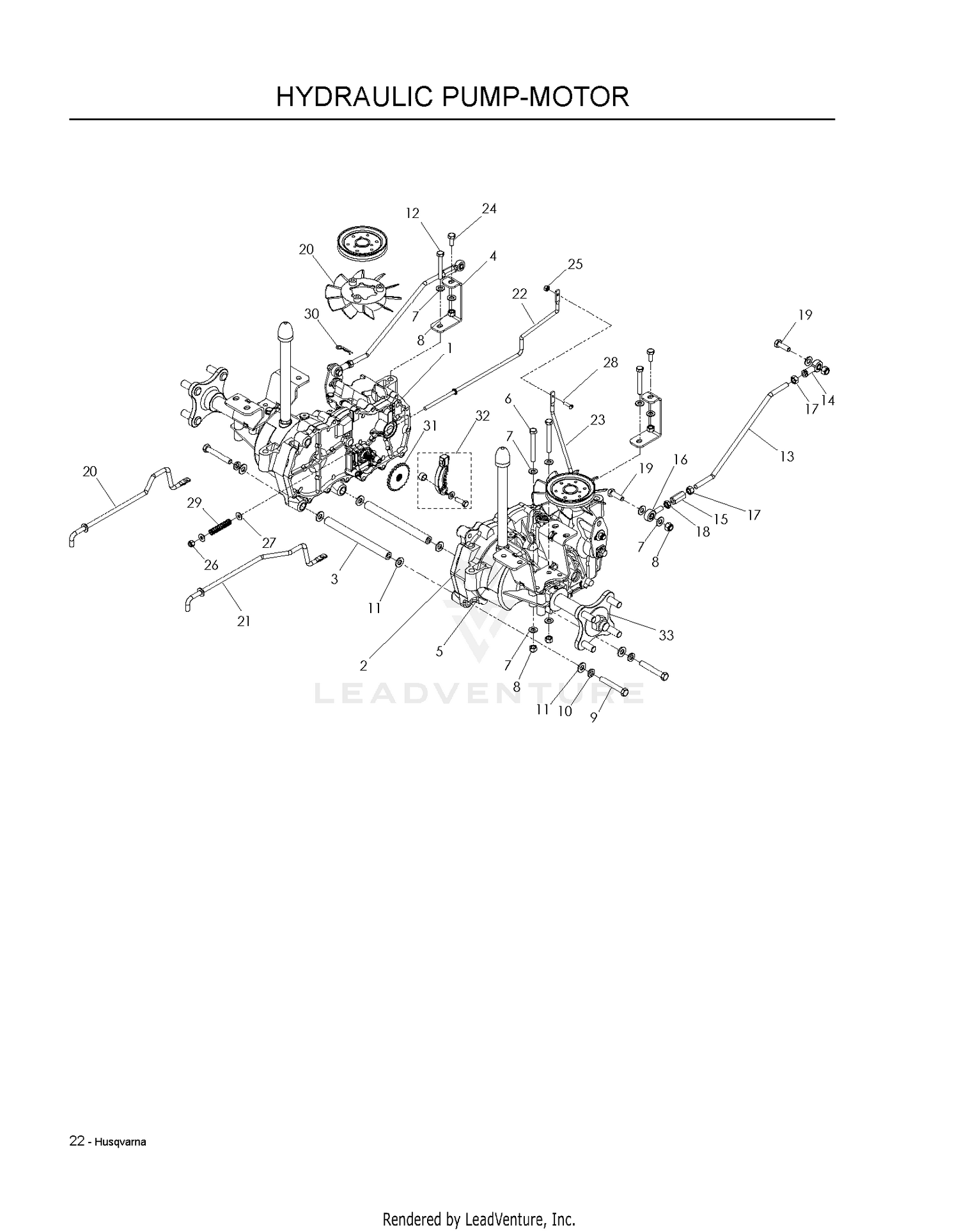 HYDRAULIC PUMP - MOTOR