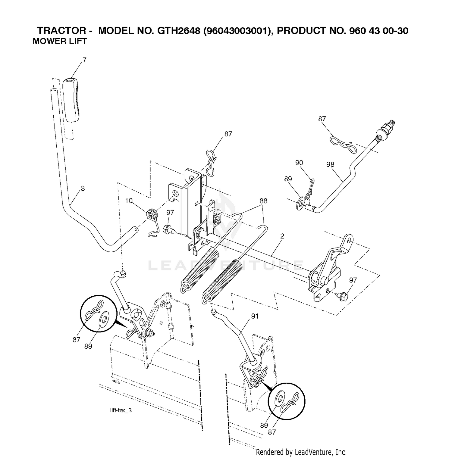 MOWER LIFT / DECK LIFT