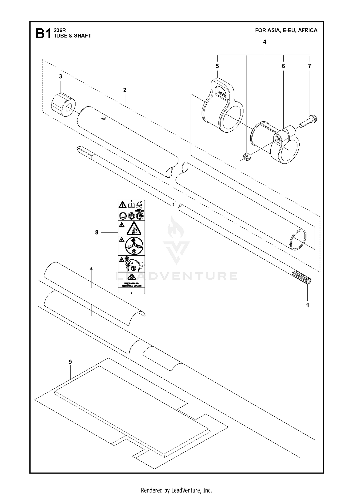 TUBE & SHAFT for Asia, E-EU, Africa