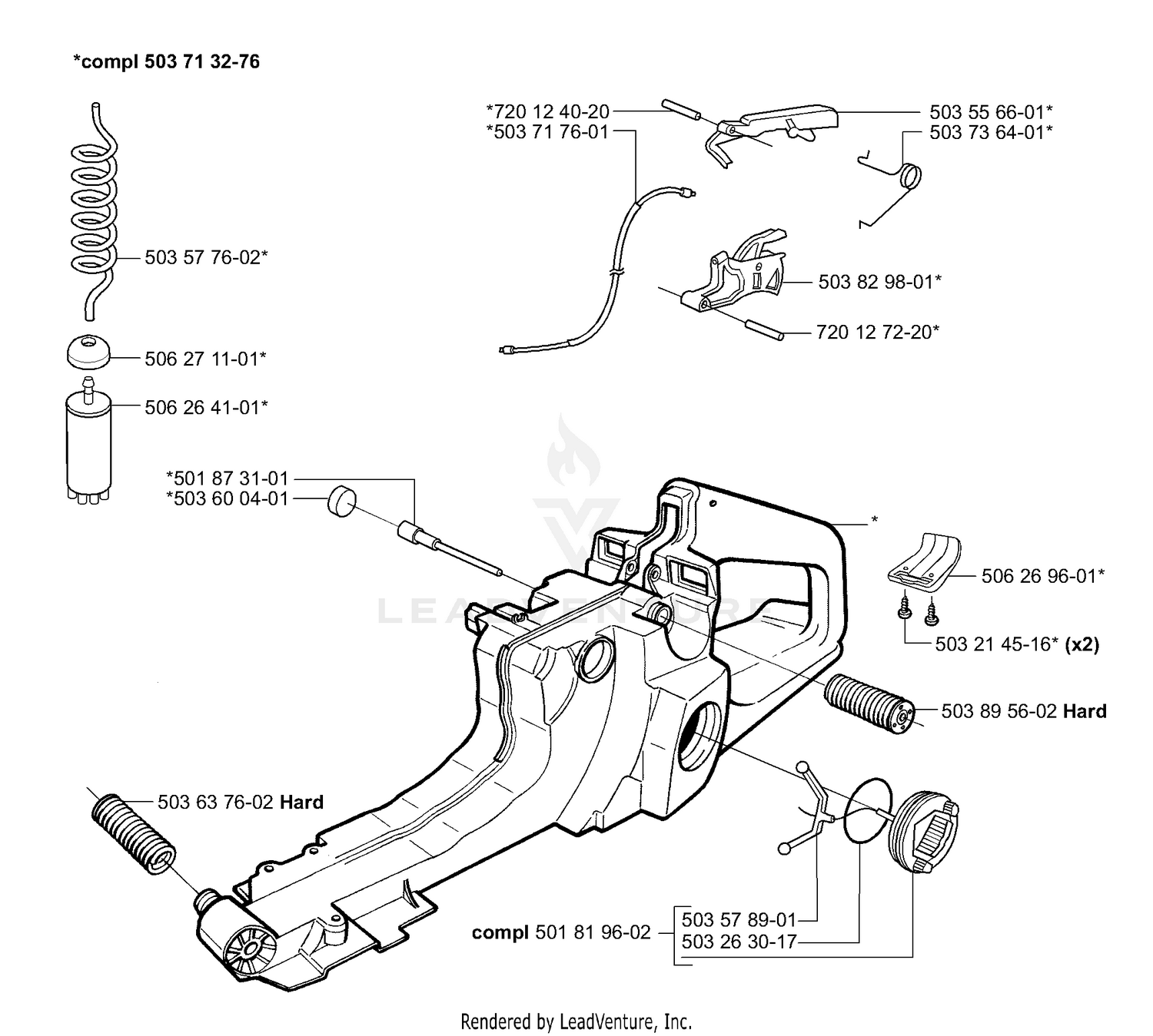 Fuel Tank / Rear Handle