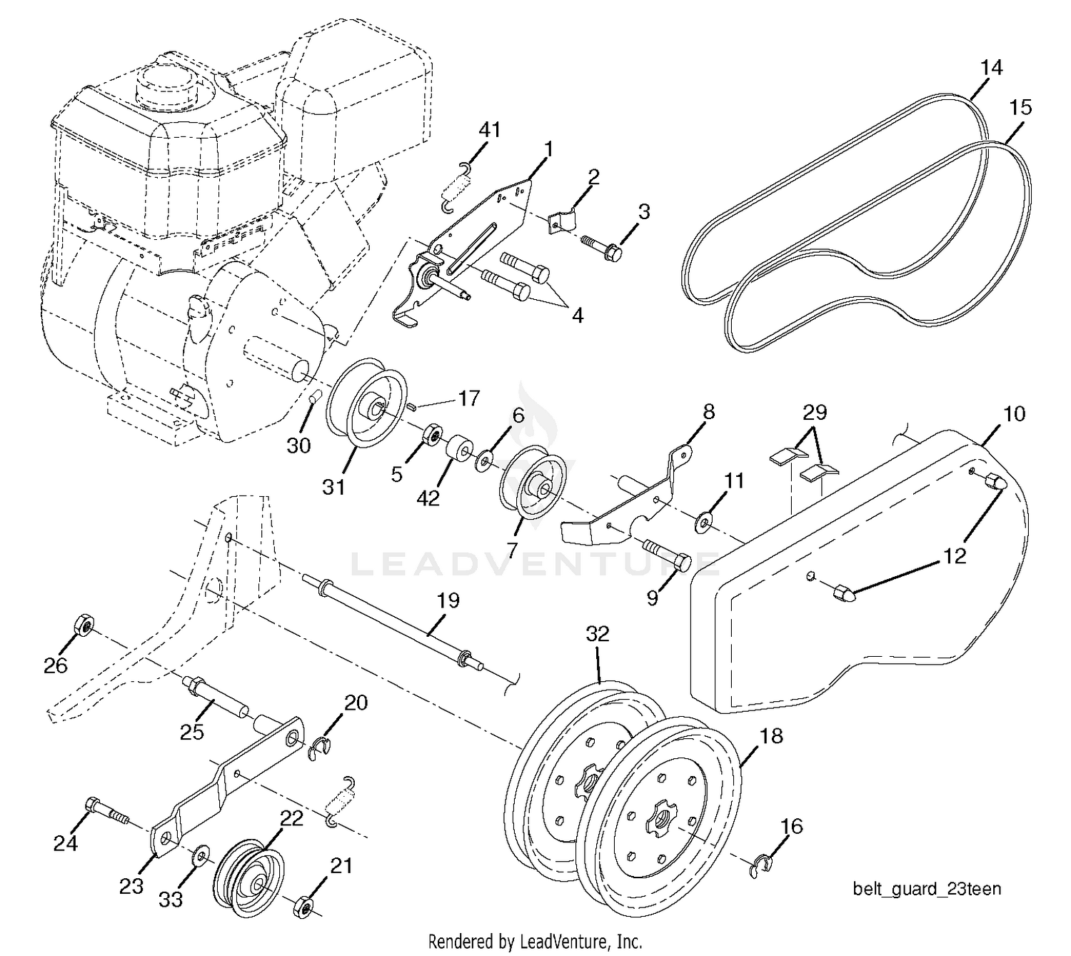 BELT GUARD PULLEY
