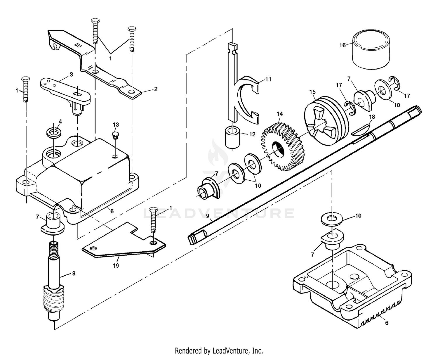 Gear Case Assembly P/N 532702511