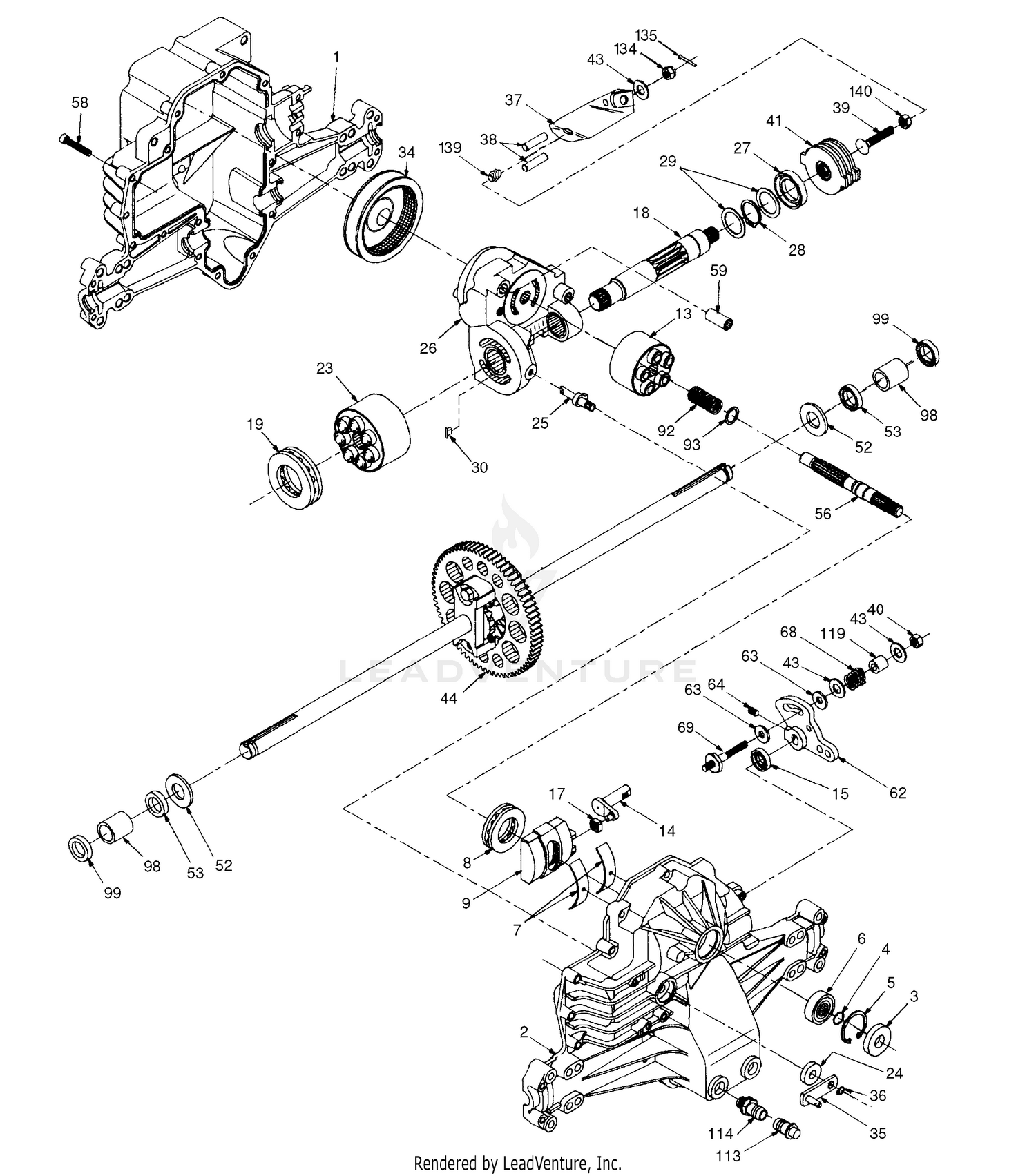 Hydro Gear Transaxle - Model No. 319-0500