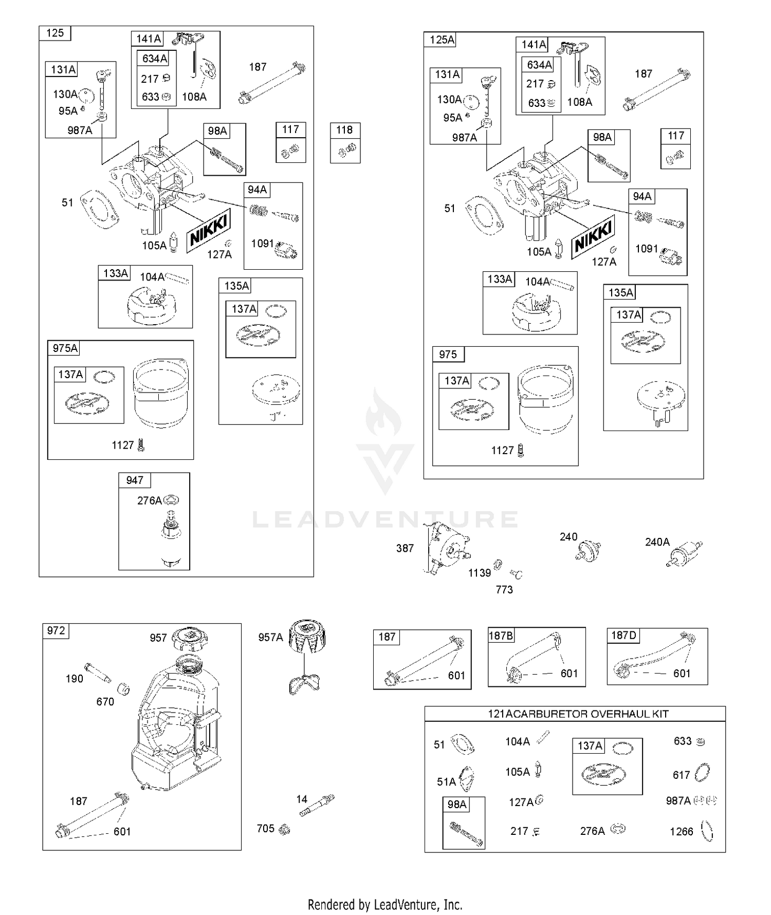 CARBURETOR, FUEL SUPPLY, KIT - CARBURETOR OVERHAUL 2