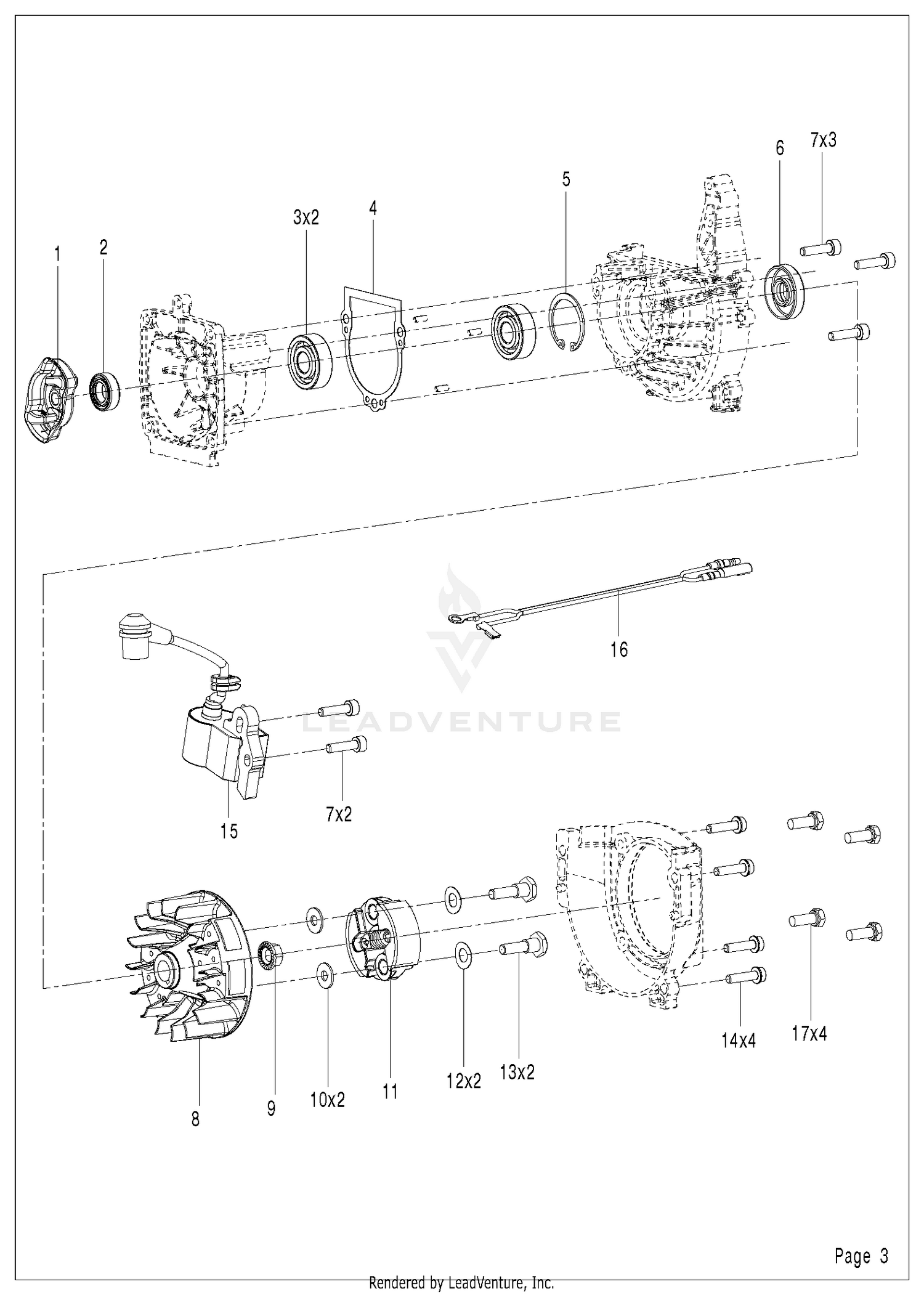 CRANKCASE & CLUTCHDRUM