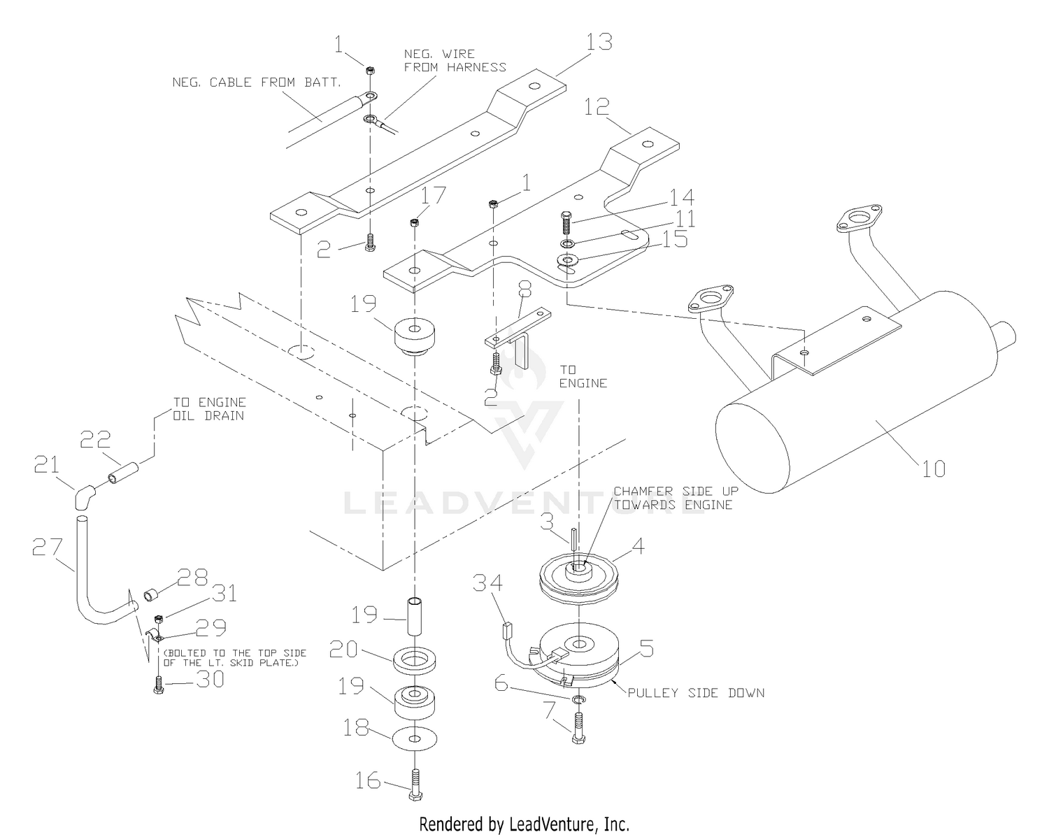 Liquid Cooled Kohler Engine Assembly