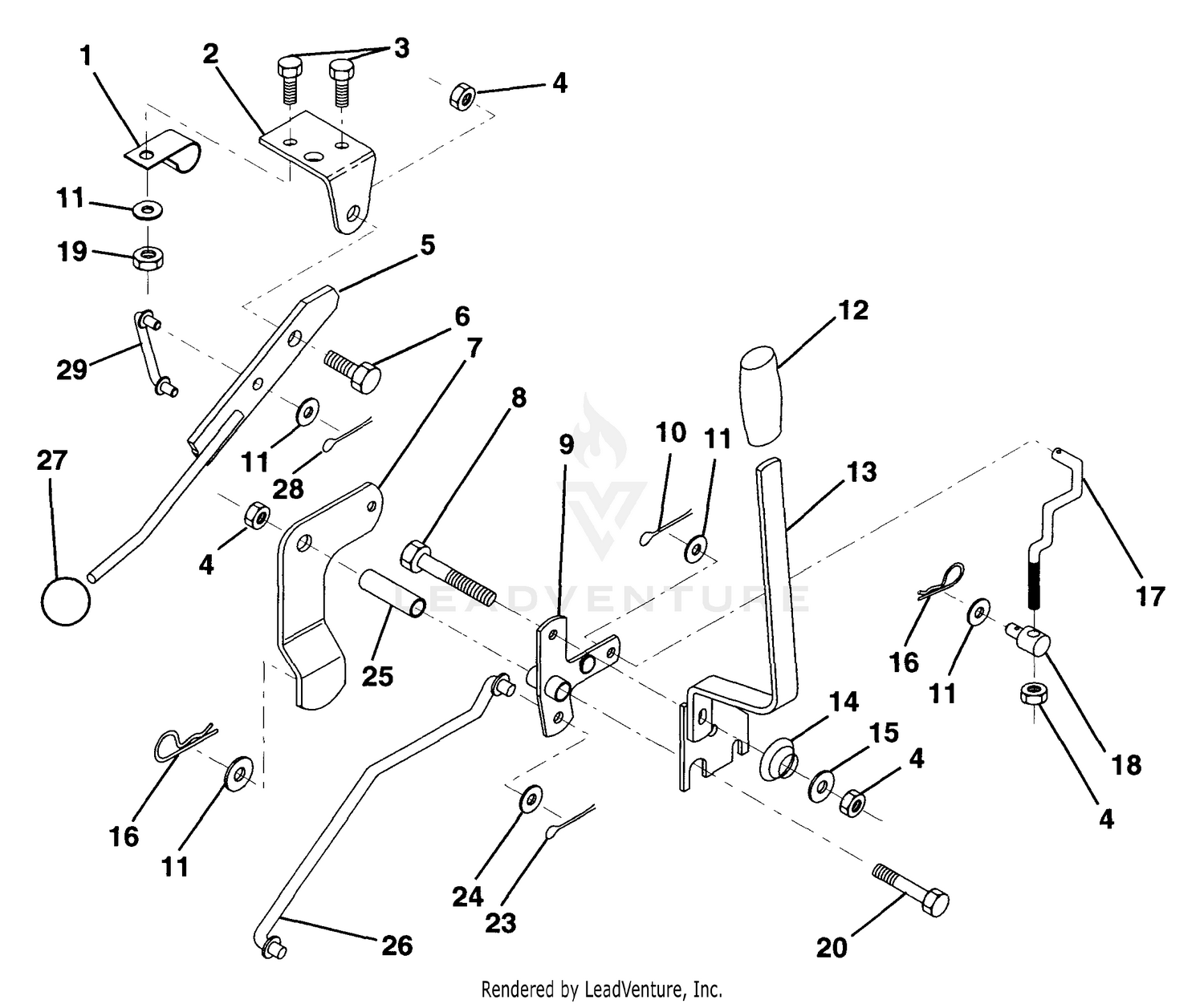 Mower Lift Lever