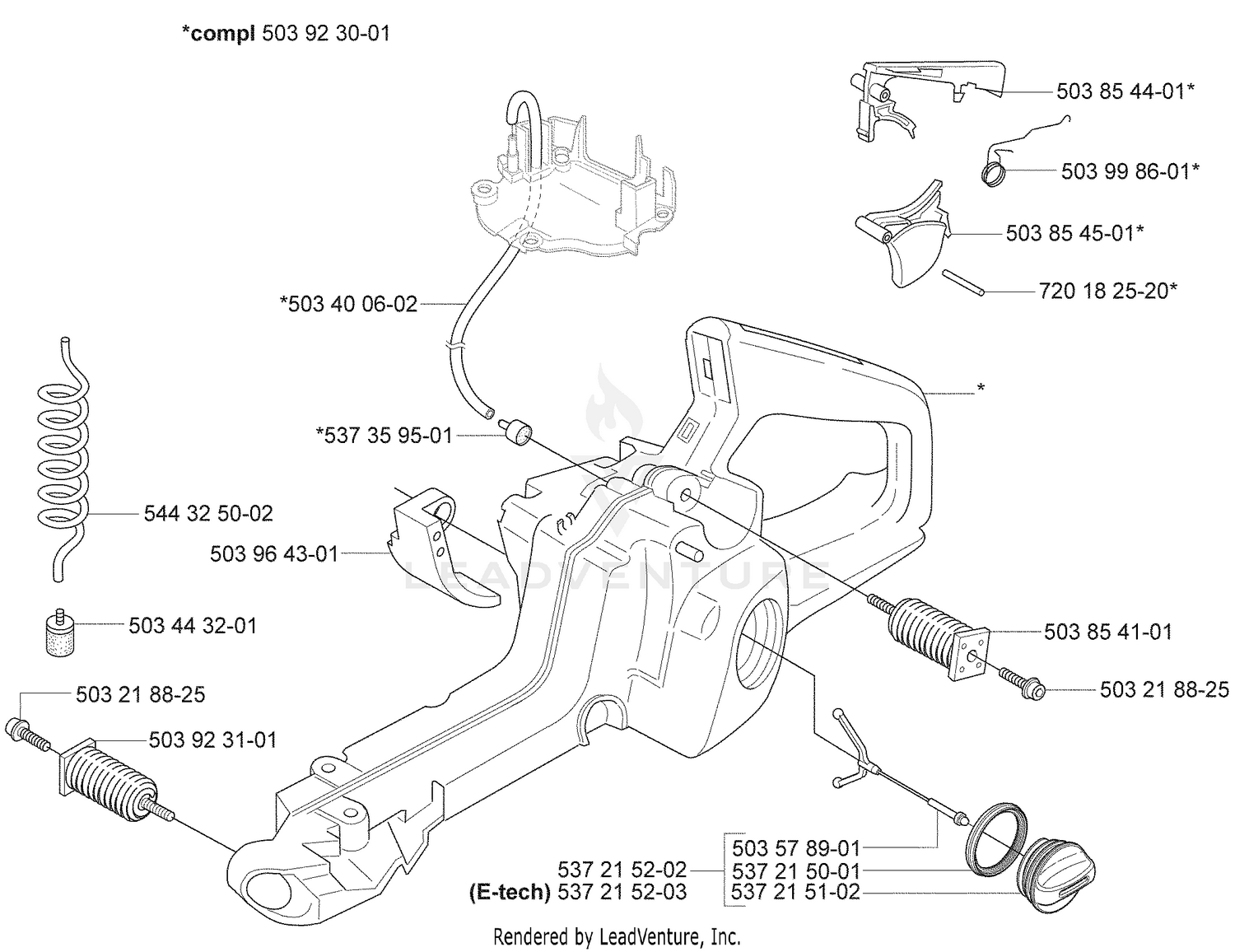 Fuel Tank / Rear Handle