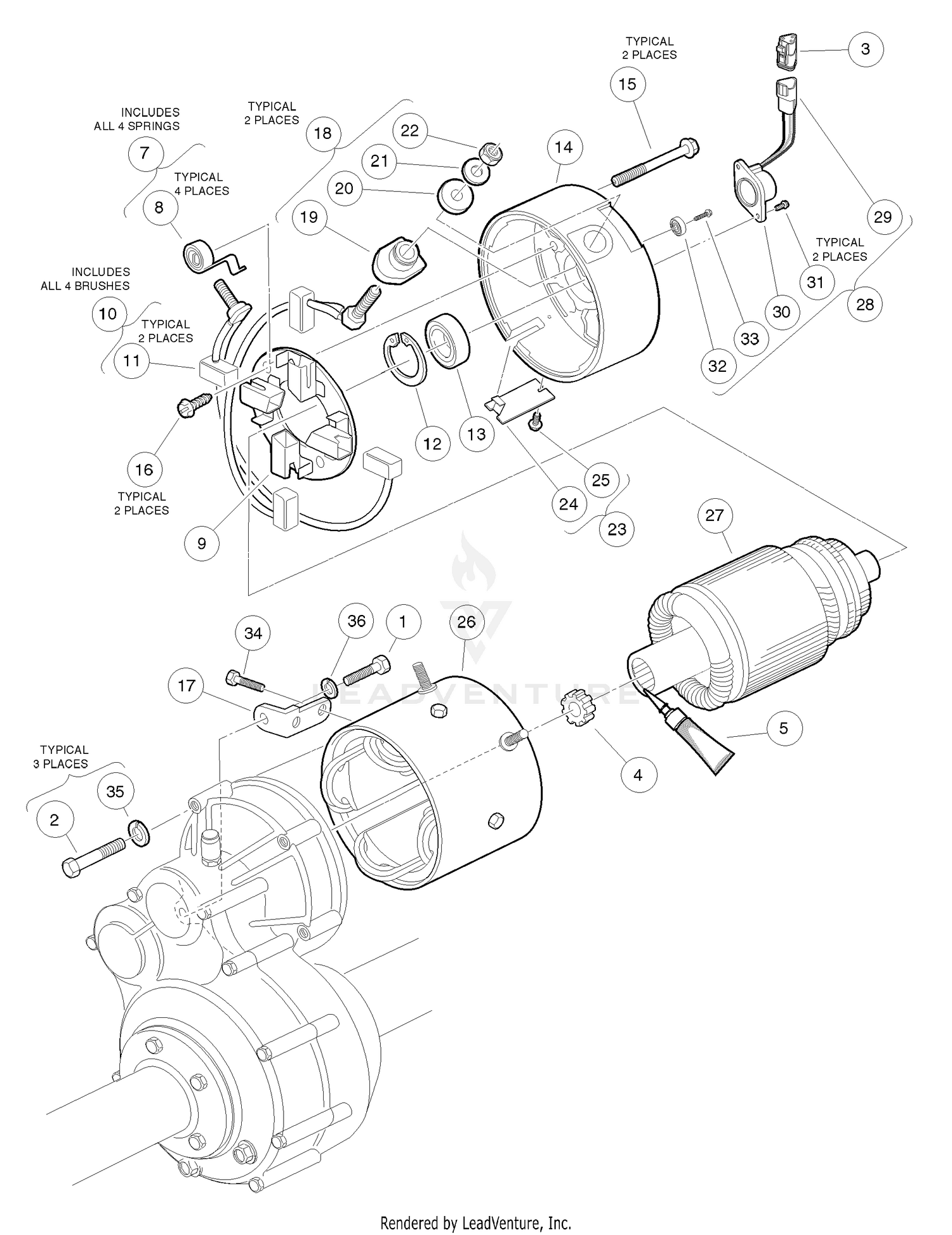 Motor (Model EJ4-4001)