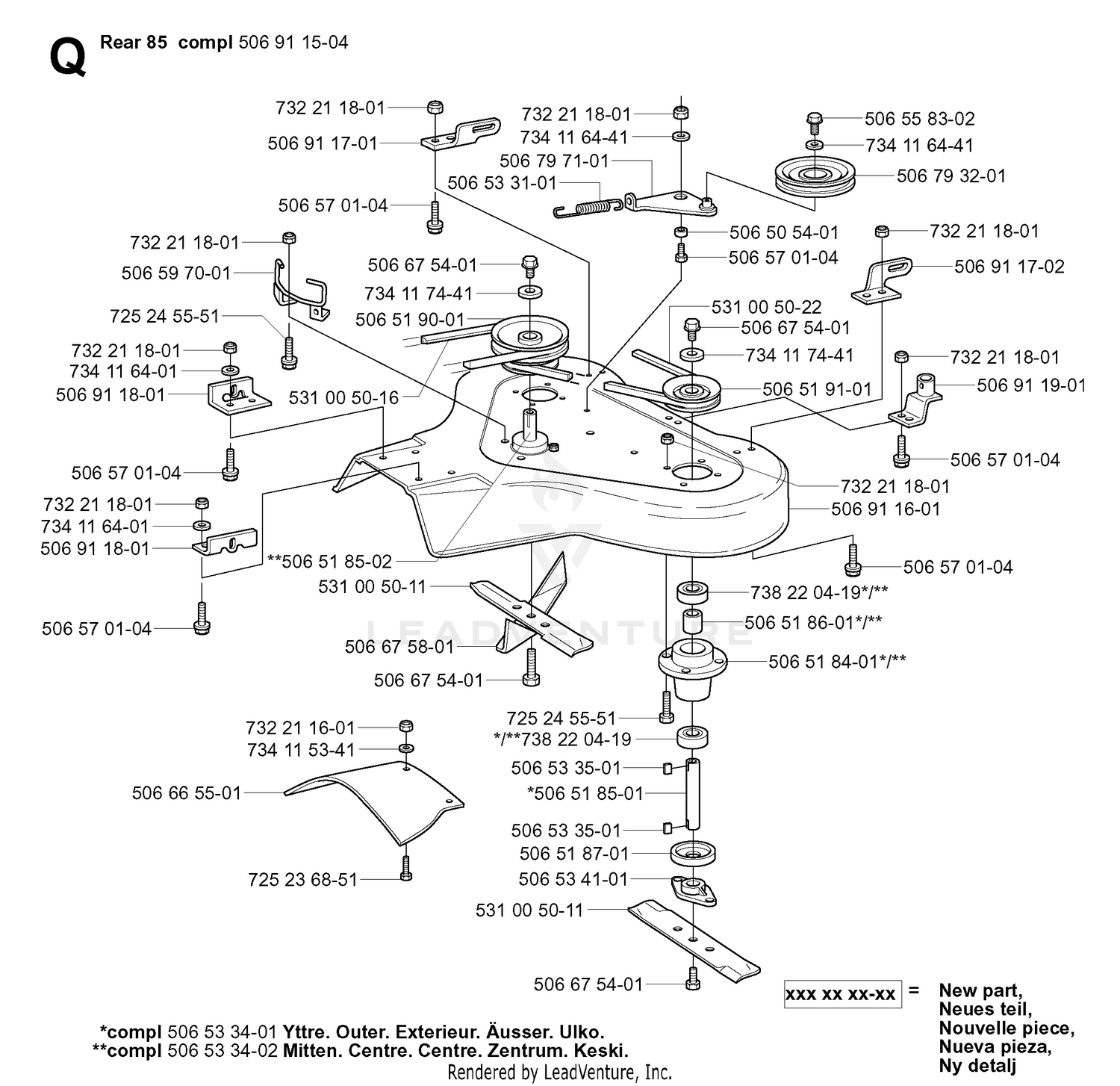 85CM CUTTING DECK