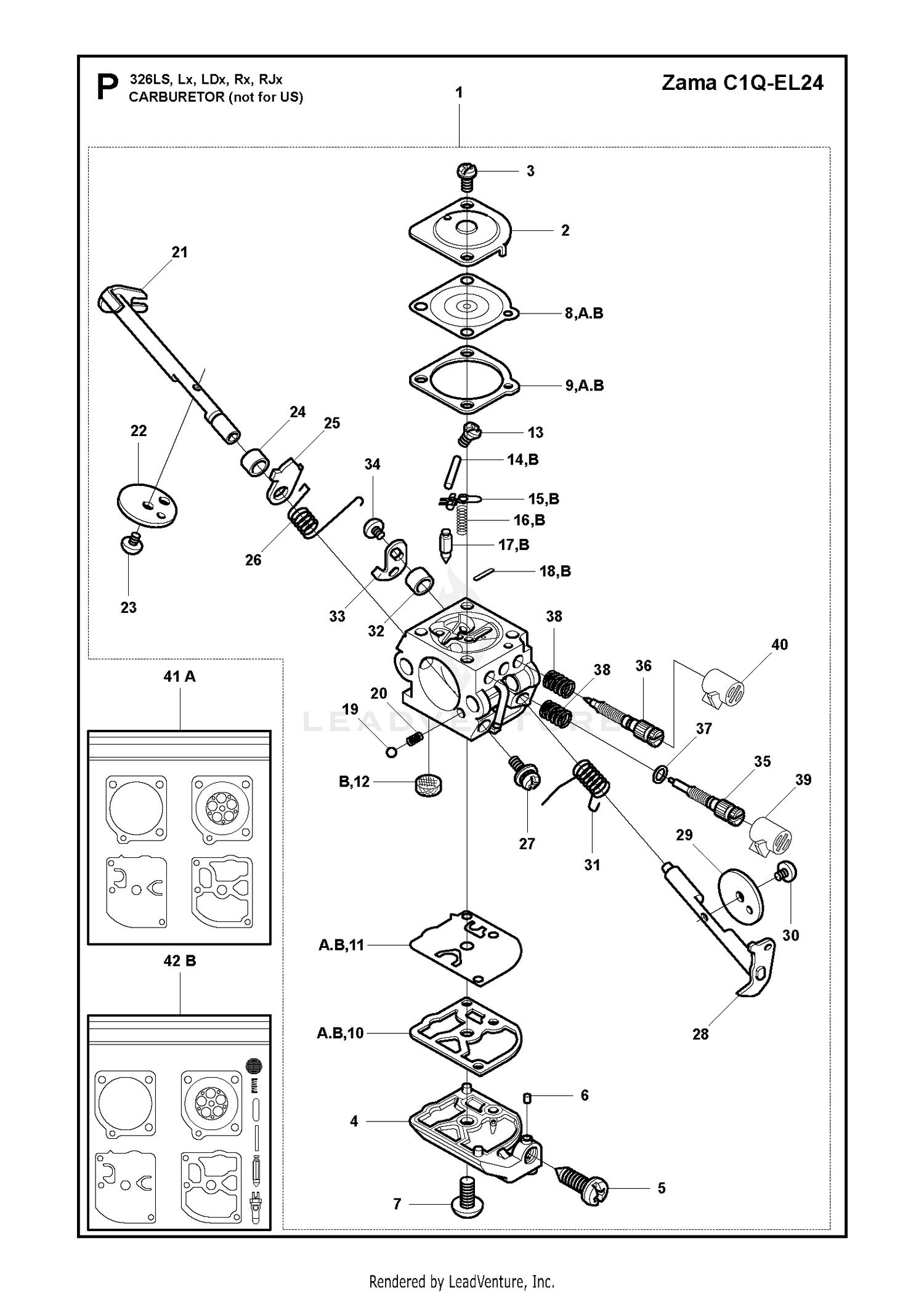 CARBURETOR, NOT FOR US