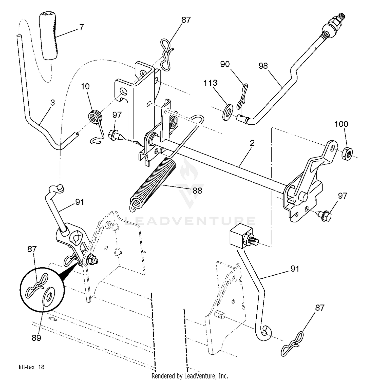 MOWER LIFT / DECK LIFT
