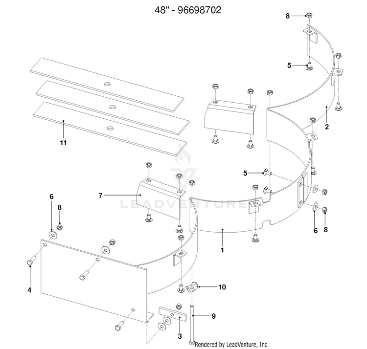 Husqvarna 48" Mulch Kit (96698702) (201003) Accessory PartsWarehouse