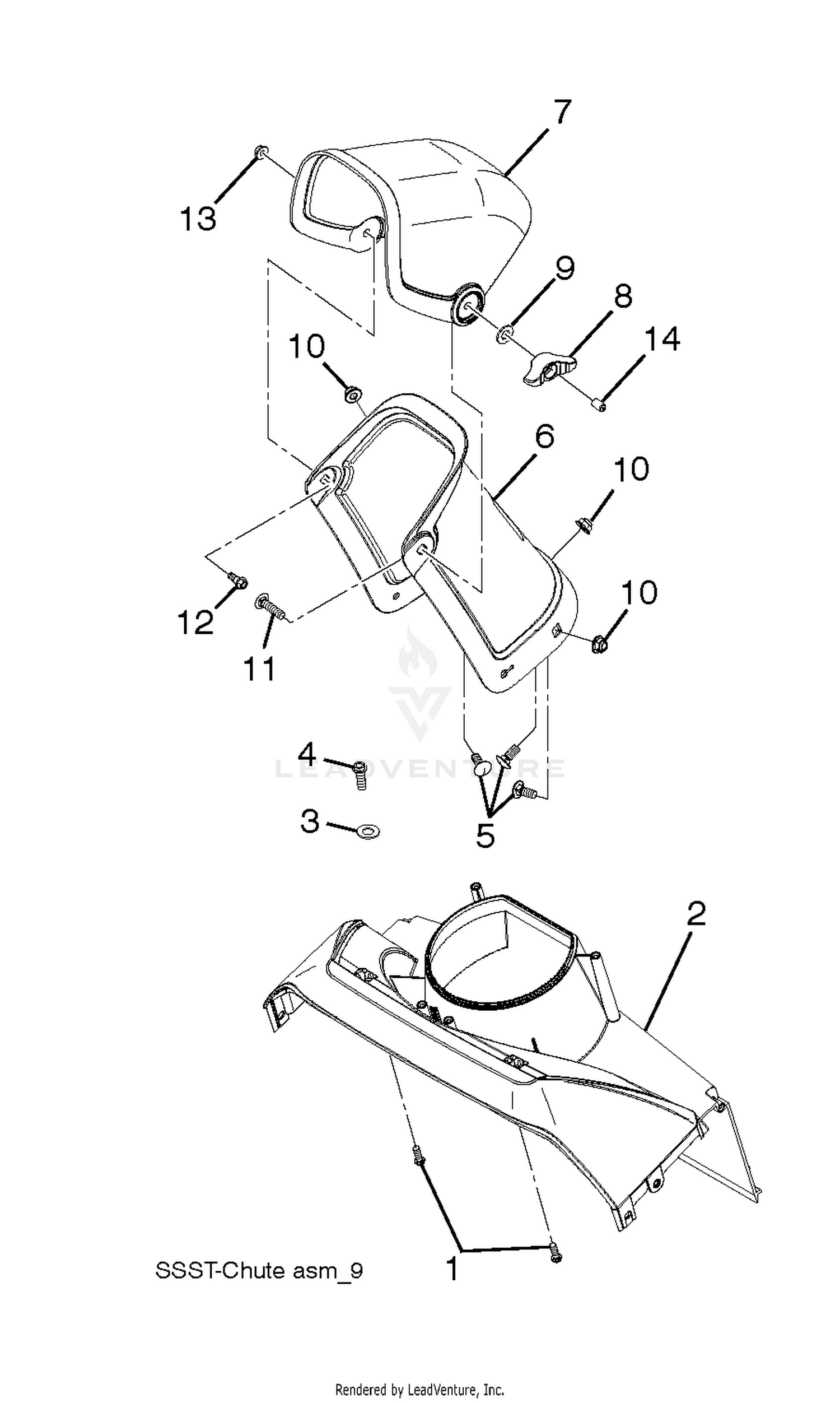 CONTROL PANEL & DISCHARGE CHUTE