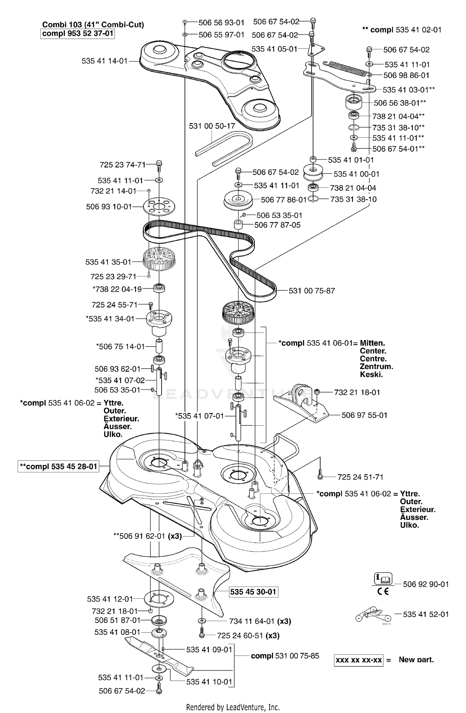 Deck Assy. 41" Combi-Cut