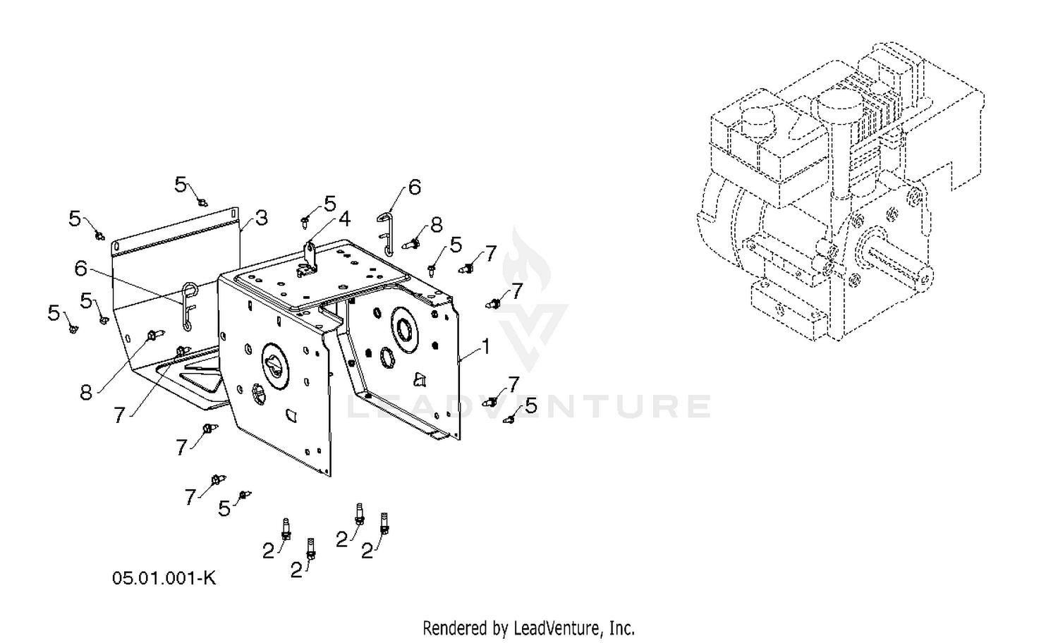 CHASSIS, ENGINE & PULLEYS