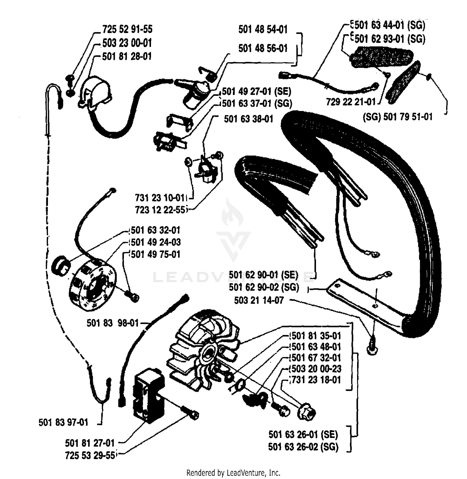 Front/Handle/Ignition/Flywheel