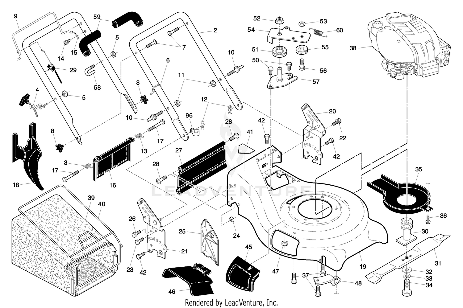 Handle & Deck Assembly