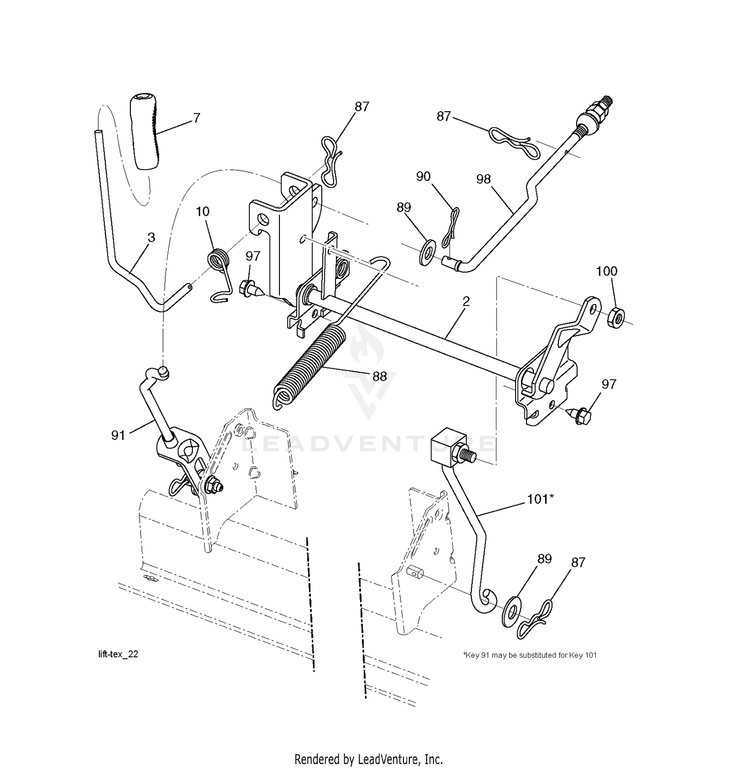 MOWER LIFT / DECK LIFT