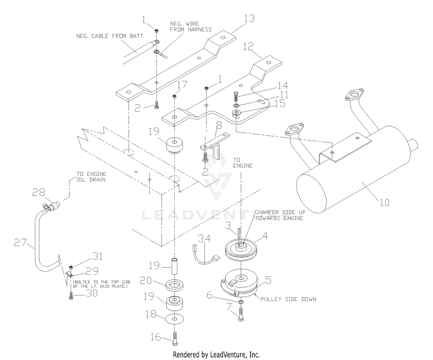 Liquid Cooled Kohler Engine Assembly