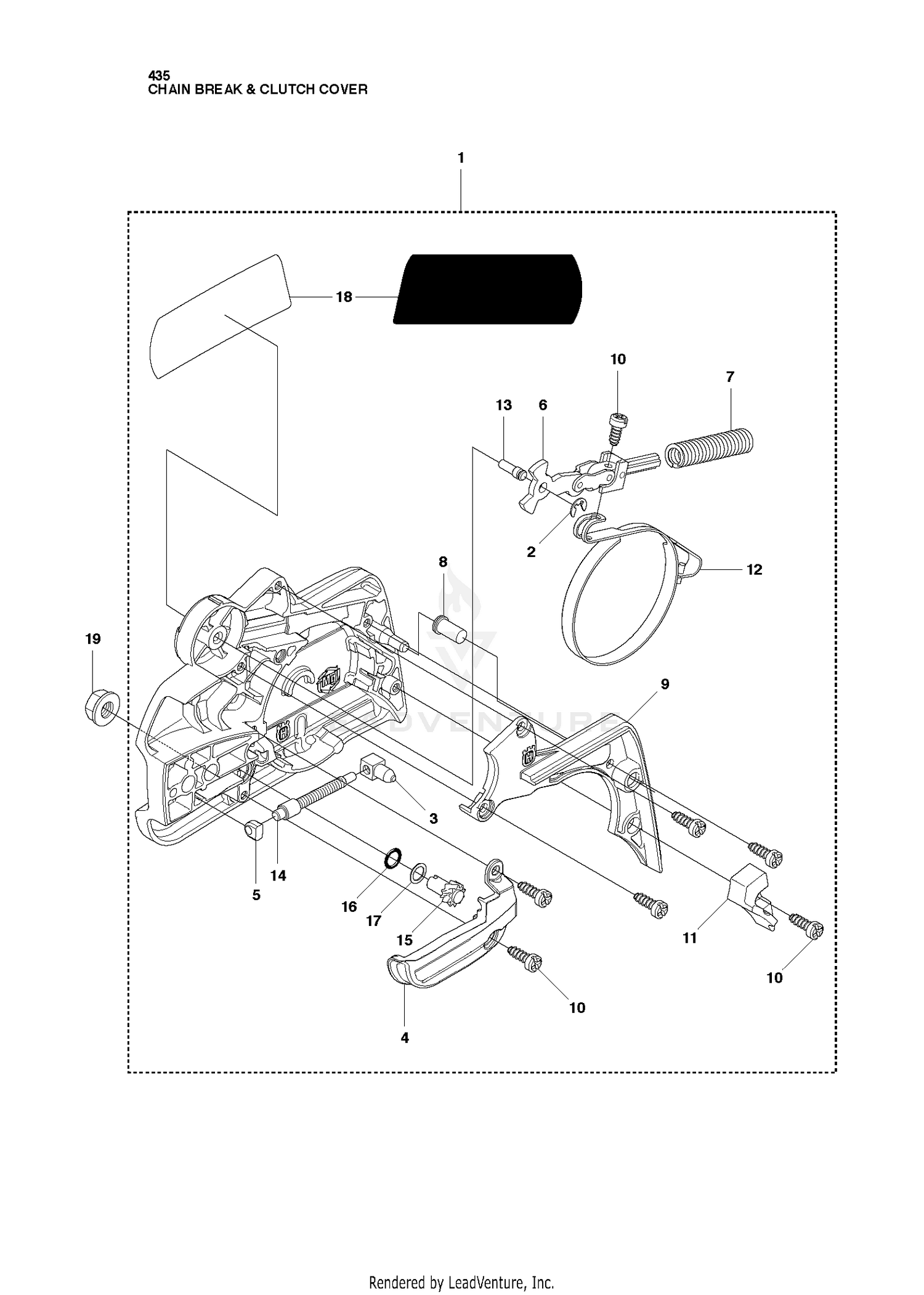 CHAIN BRAKE & CLUTCH COVER