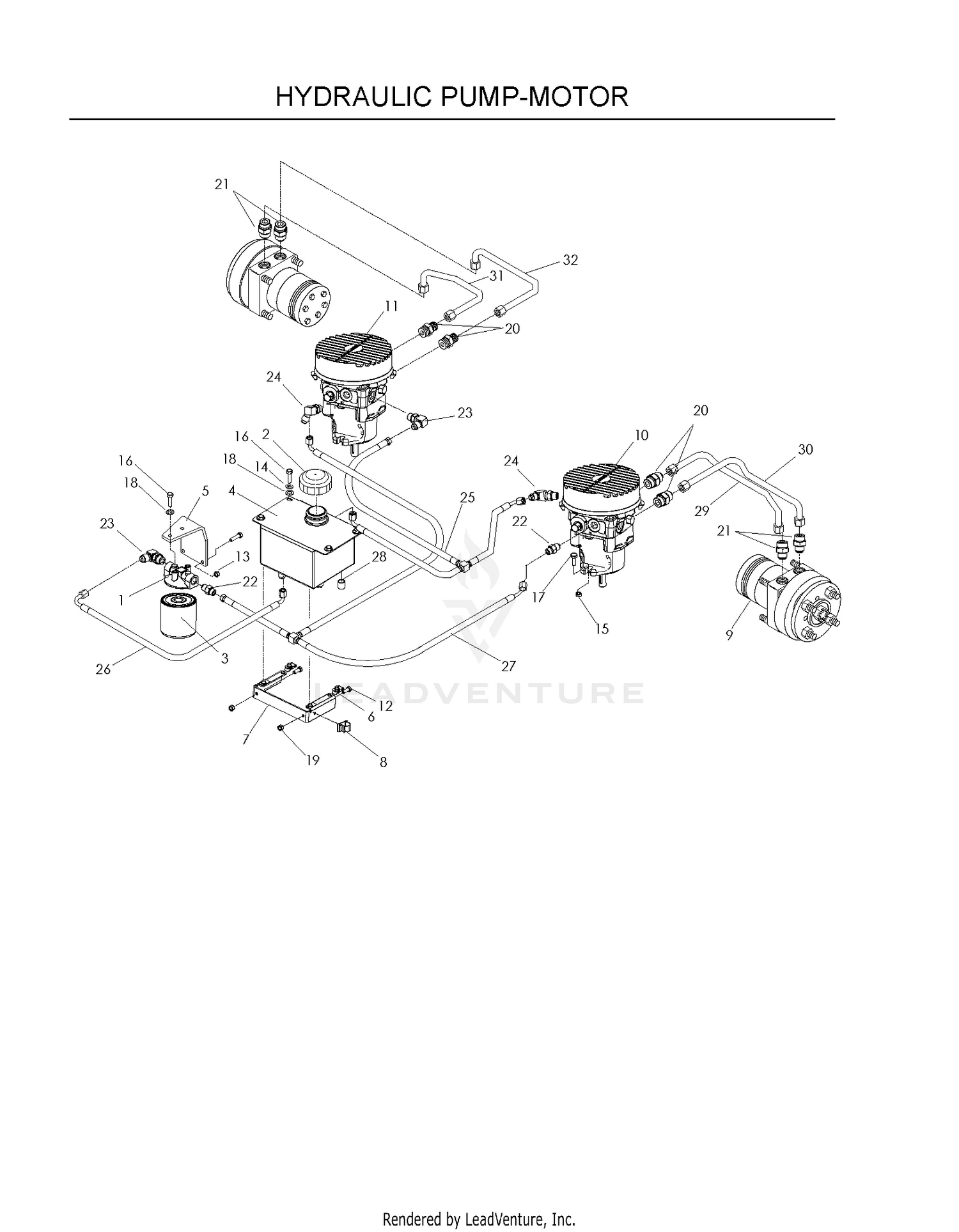 HYDRAULIC PUMP - MOTOR