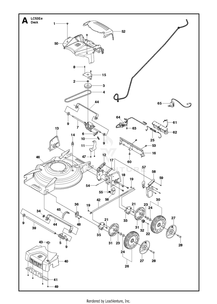 Husqvarna LC53 EE - 966669105 (2013-02) Walk Behind Mower | Partswarehouse