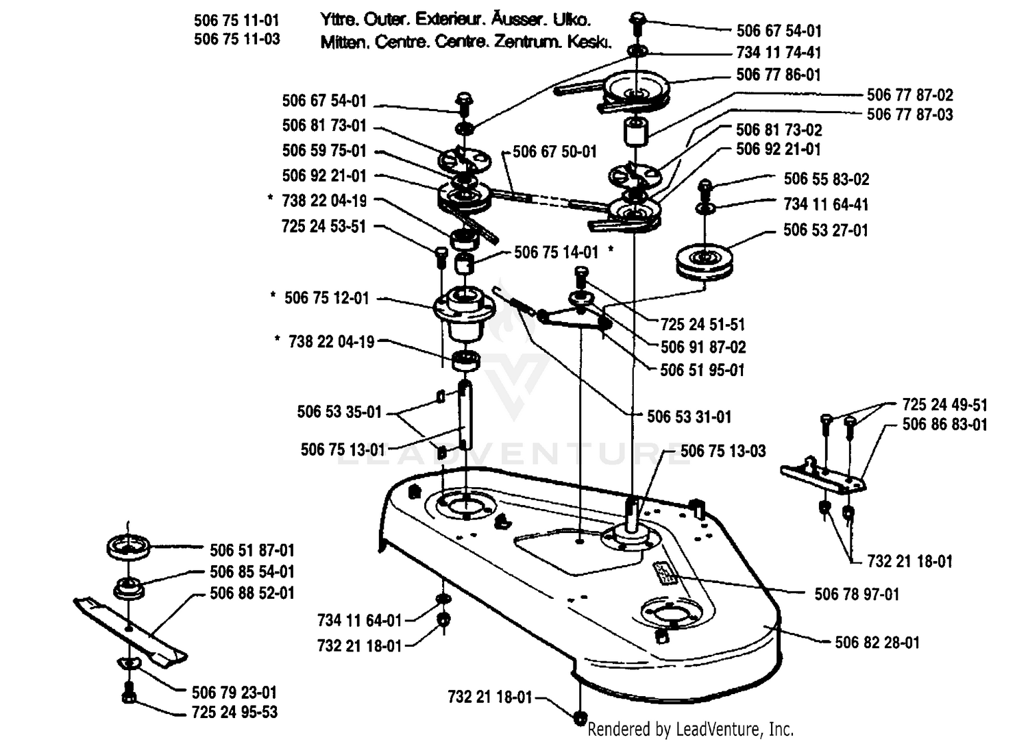 Cutter Deck Assembly (R 1200)