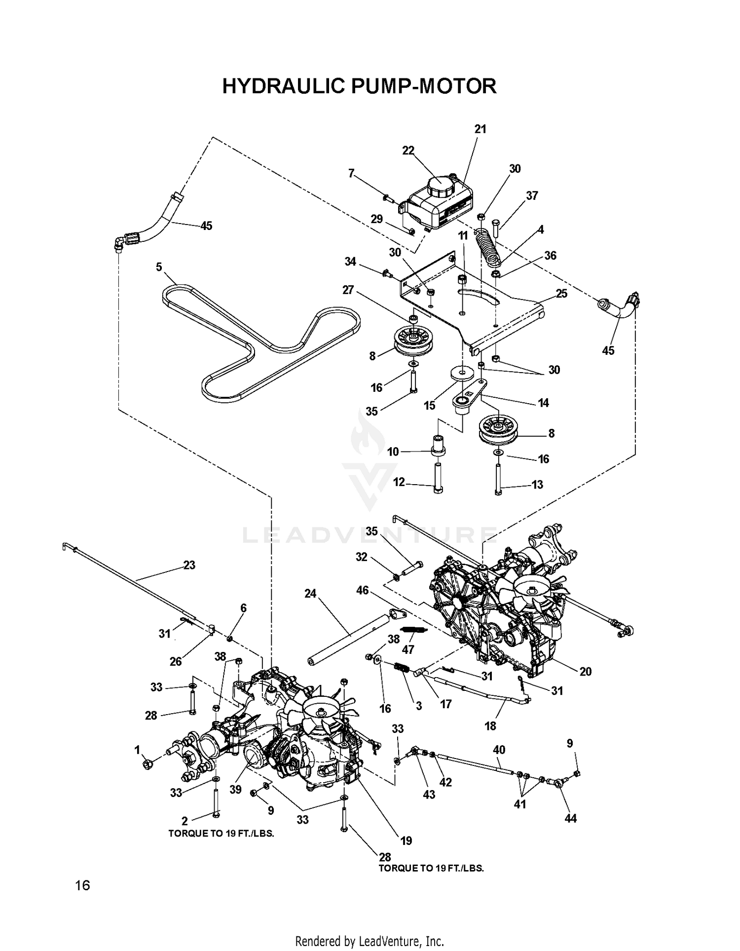 HYDRAULIC PUMP - MOTOR