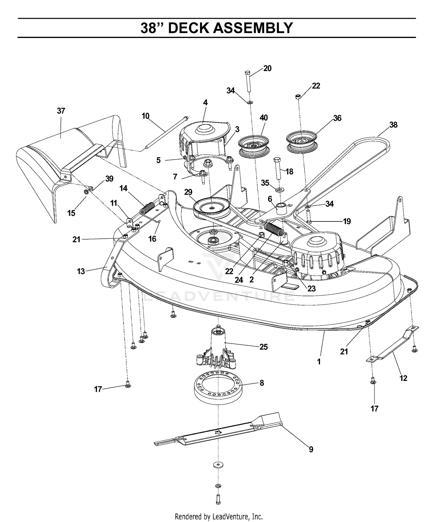 MOWER DECK / CUTTING DECK