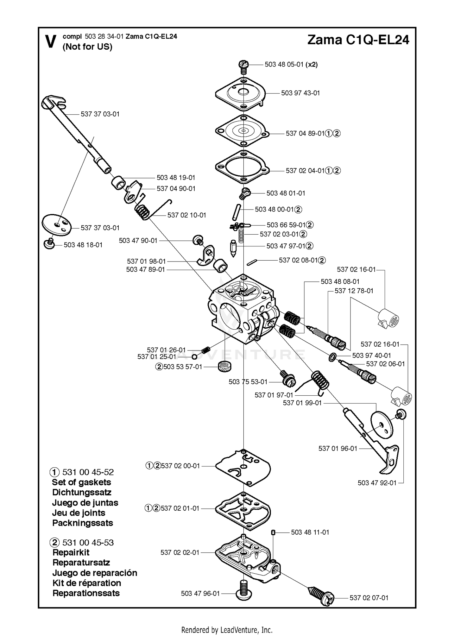 CARBURETOR, NOT FOR US