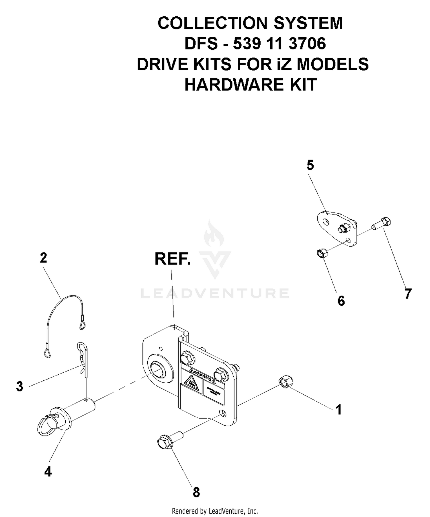 Accessories (DFS Collection System-Drive Kits For iZ Models Hardware Kit)
