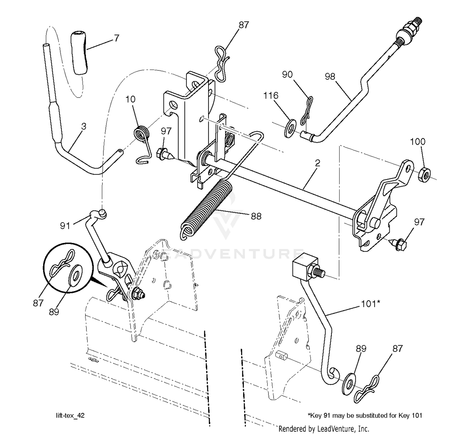 MOWER LIFT / DECK LIFT