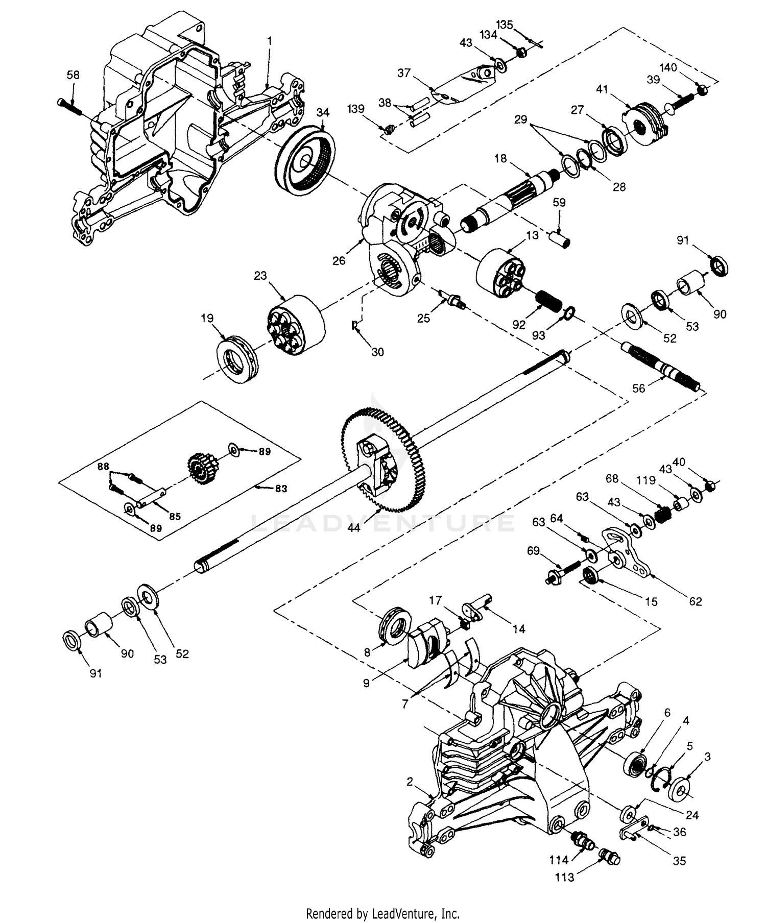 Hydro Transaxle - Model Number 310-0650