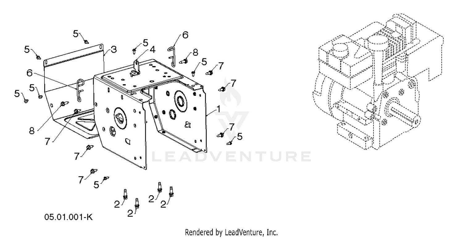 "CHASSIS, ENGINE & PULLEYS" 3