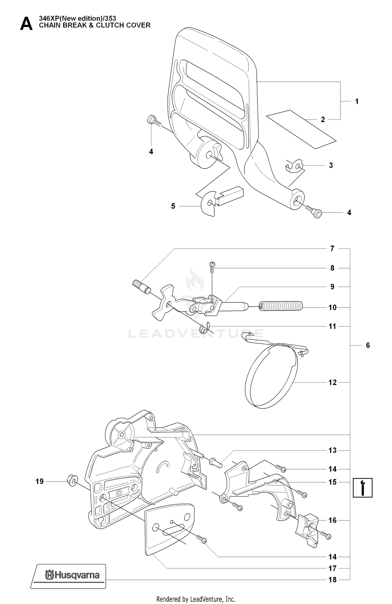CHAIN BRAKE & CLUTCH COVER