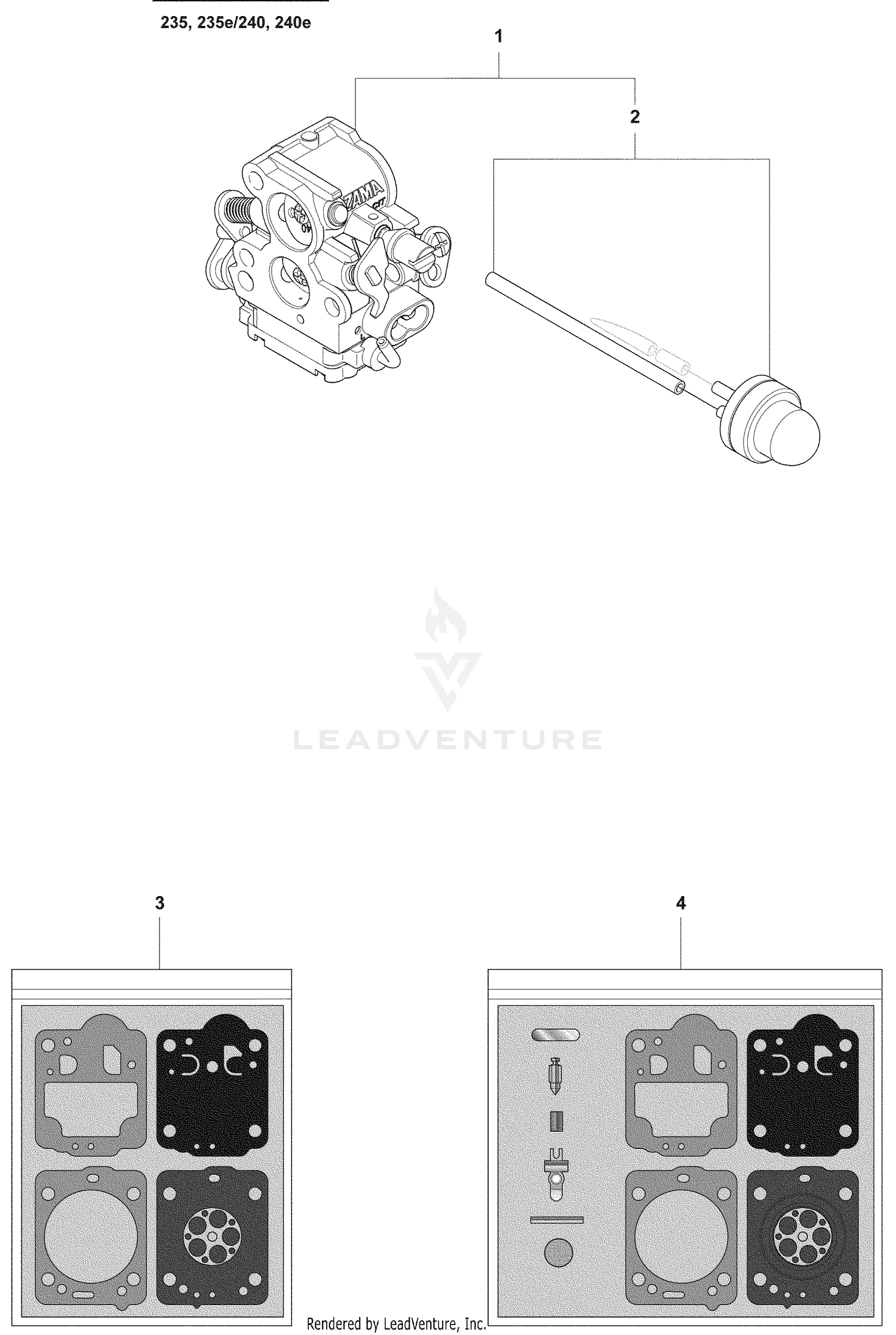Carb Diaphrams/Purge Bulb