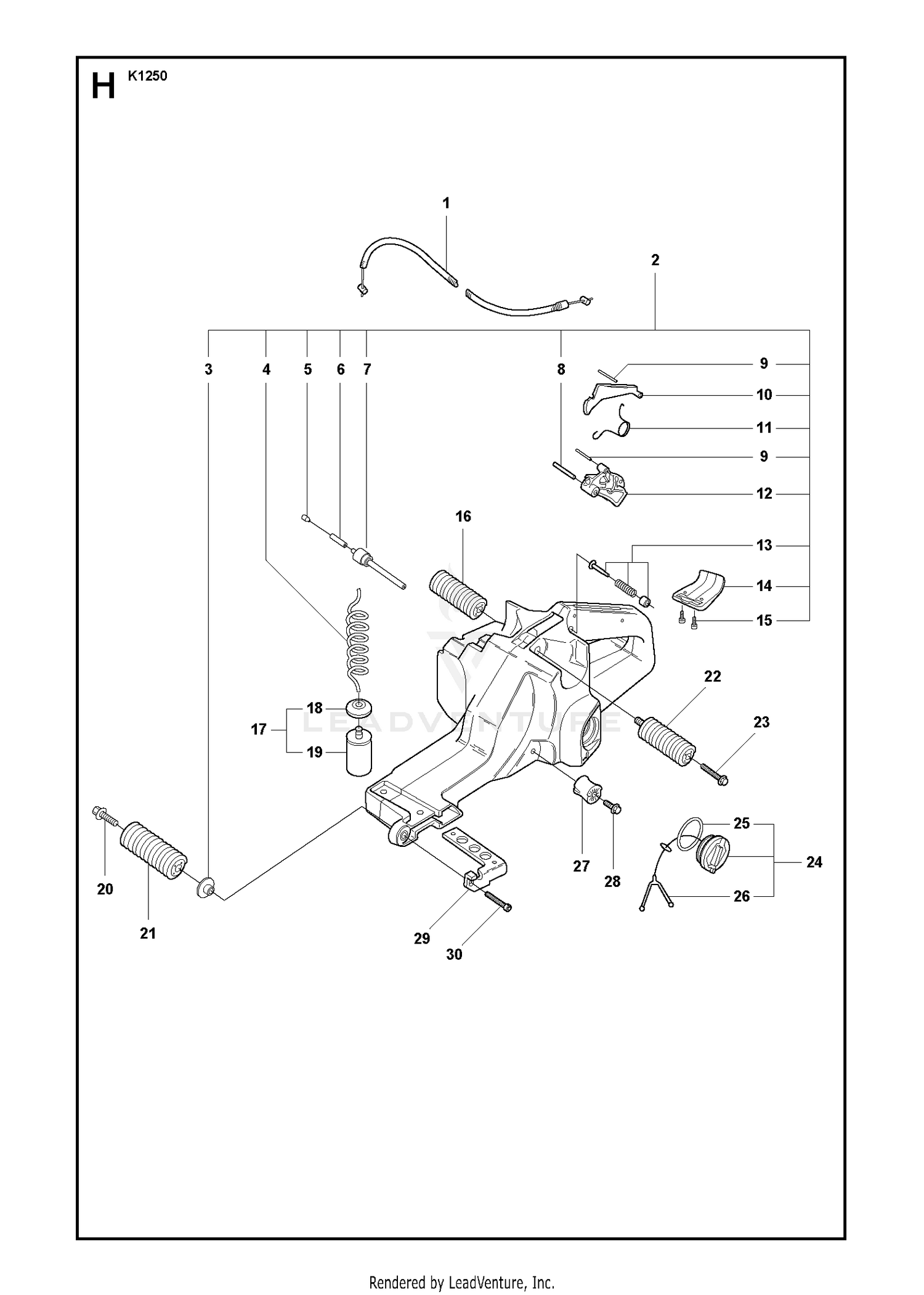 FUEL TANK & HANDLE