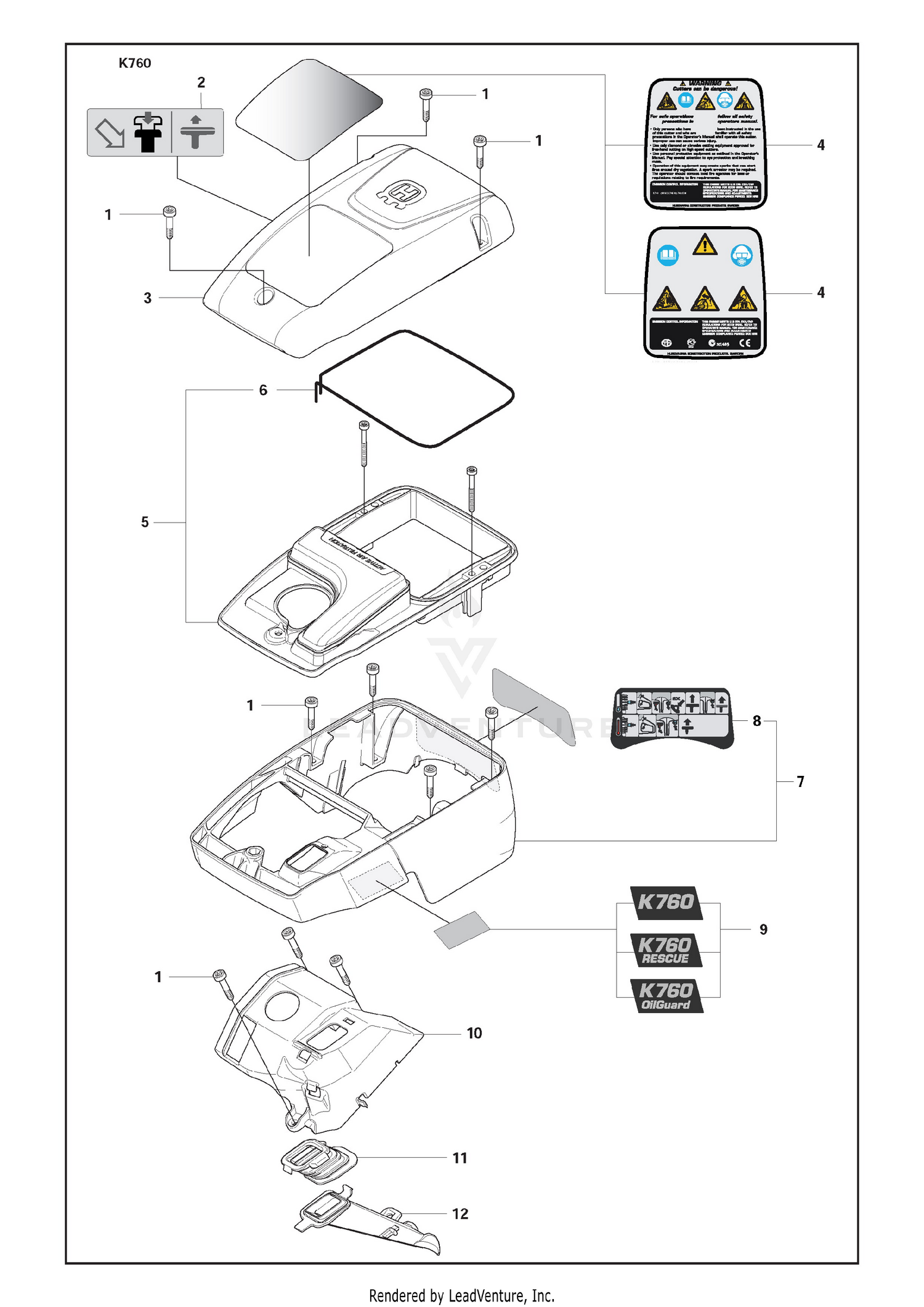 Cylinder Cover Assy And Filter Bottom And Filter Cover And Air Nozzle