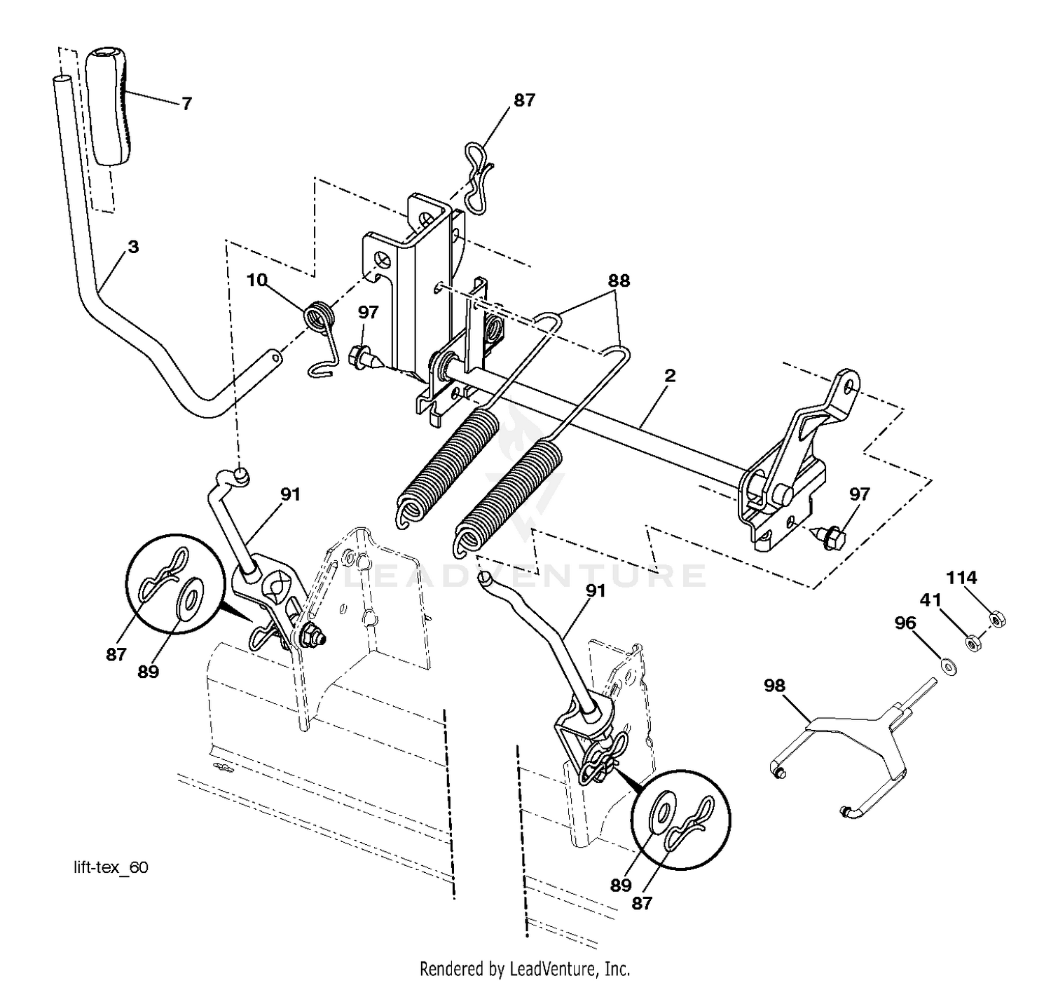 MOWER LIFT / DECK LIFT