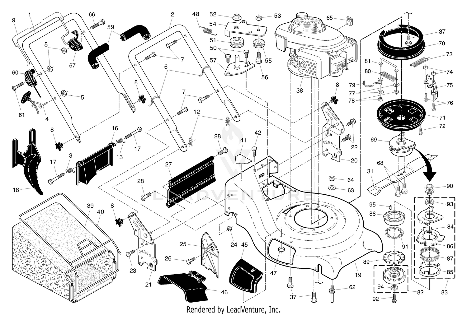 Handle & Deck Assembly