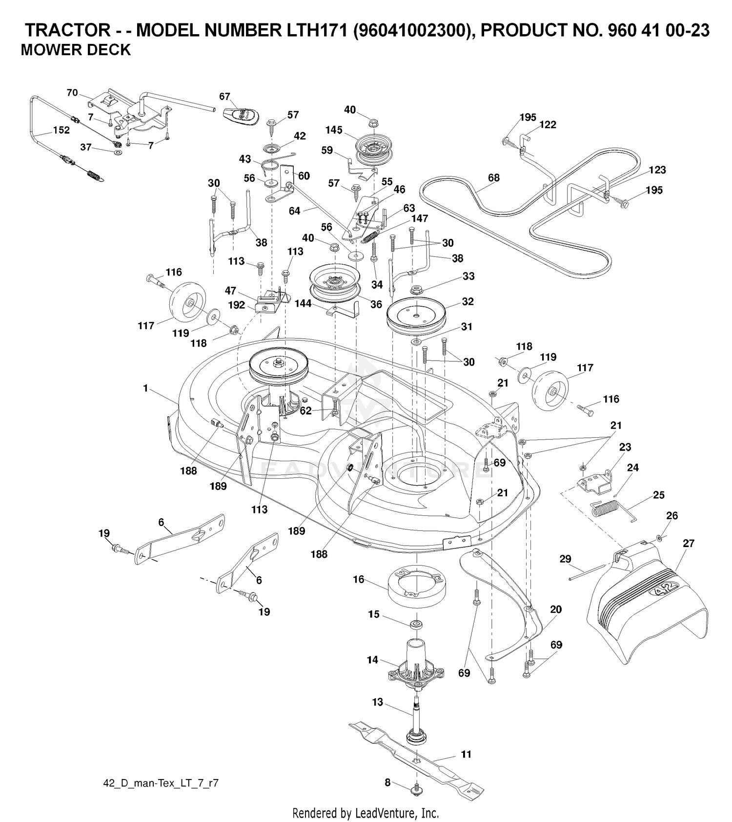 MOWER DECK / CUTTING DECK