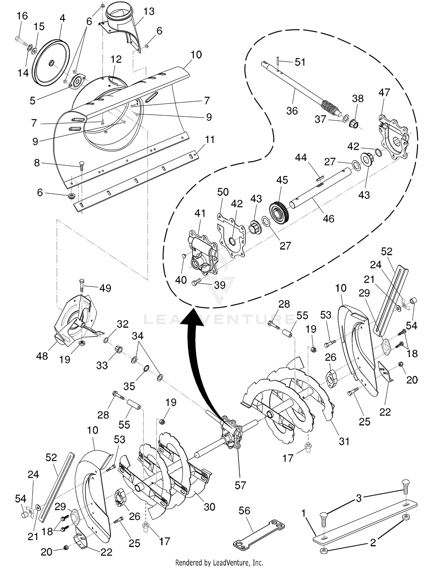 Auger Housing / Impeller  Assembly