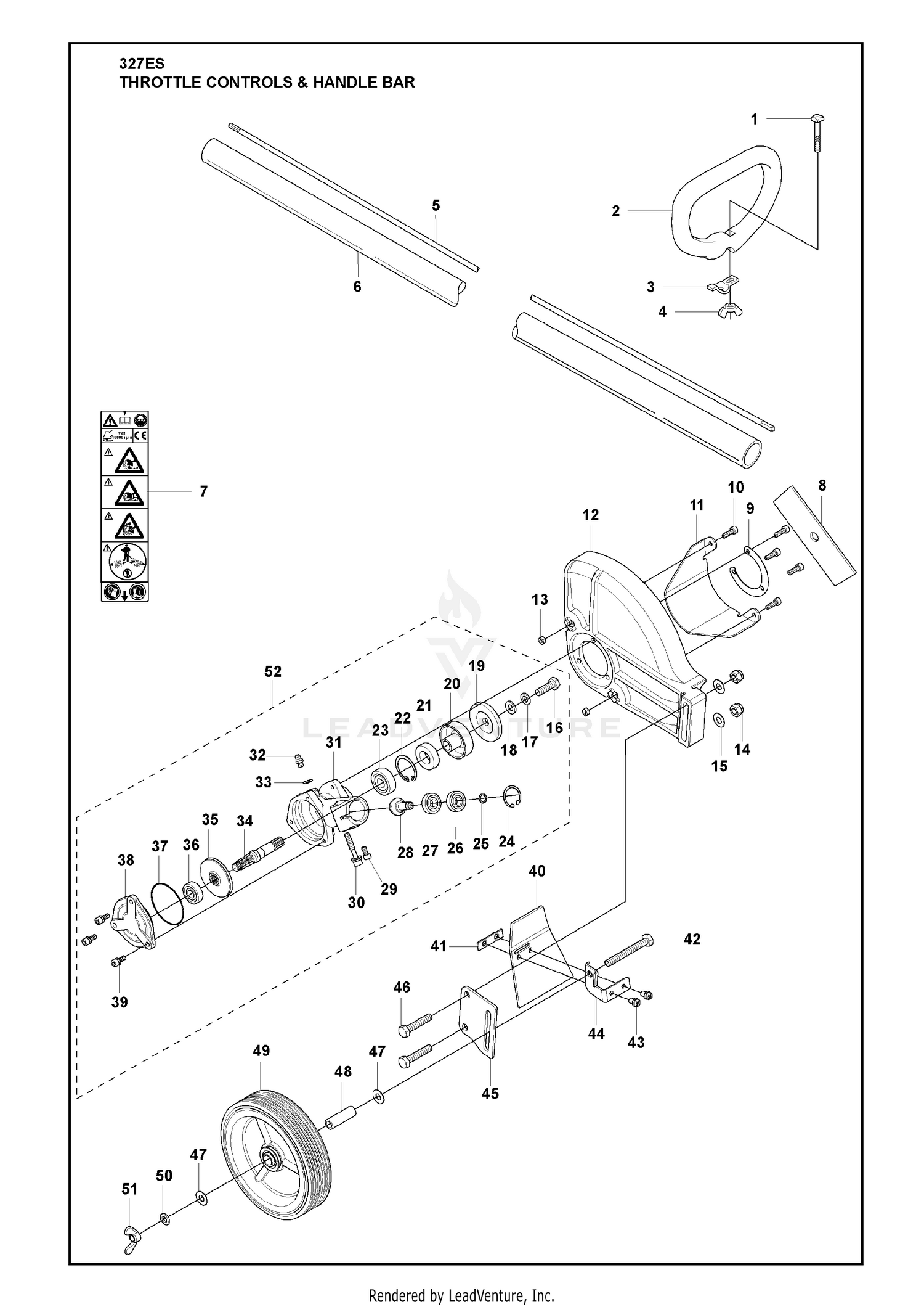 Throttle Controls & Handle Bar