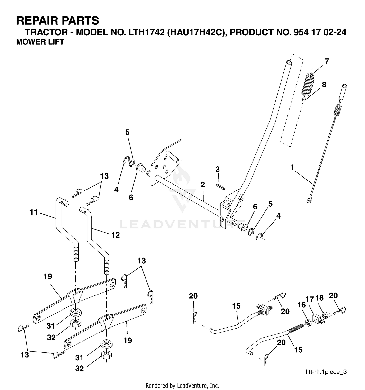 MOWER LIFT / DECK LIFT